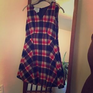 PRADA size 0 wool v-neck dress.